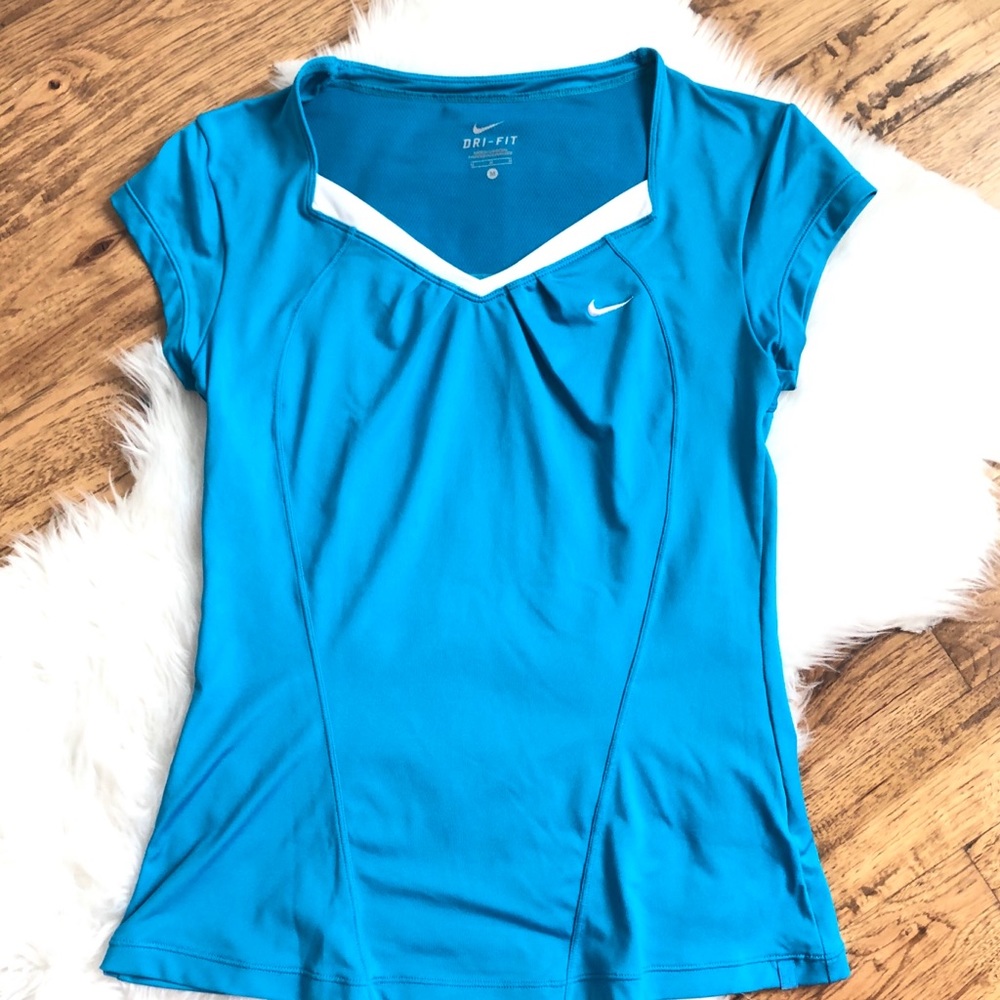 Nike Blue Dri-Fit Run Top Workout